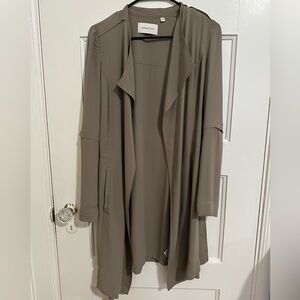 Aritzia NWOT Stylish Tan Open Front Cardigan